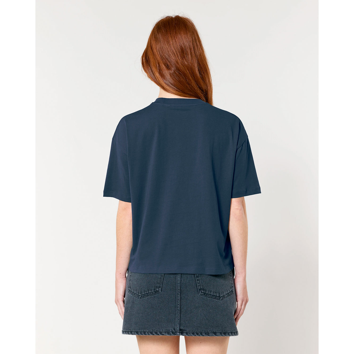 La Garçonne Vetements Girl Gang Boxy T-Shirt Navy