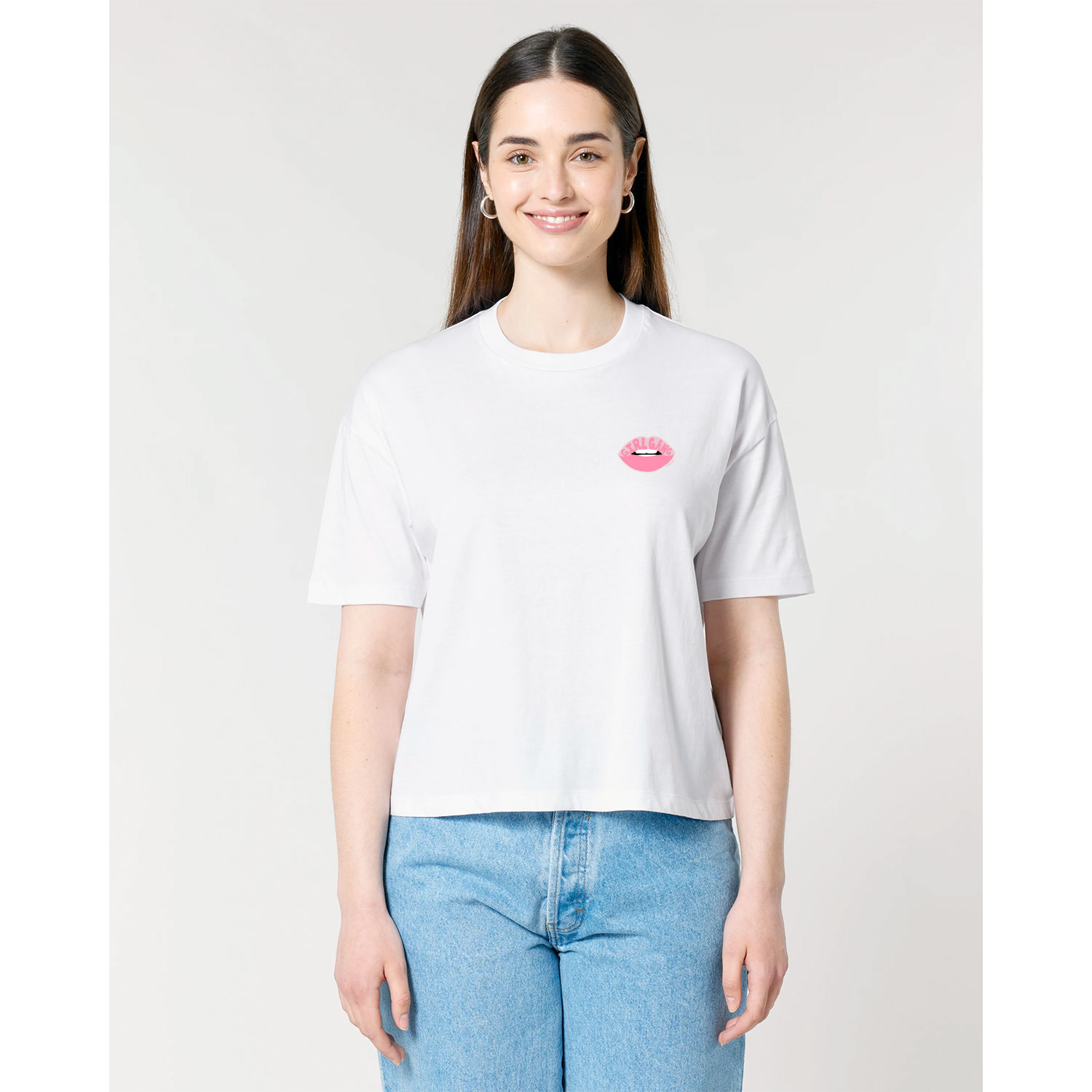 La Garçonne Vetements Girl Gang Boxy T-Shirt White
