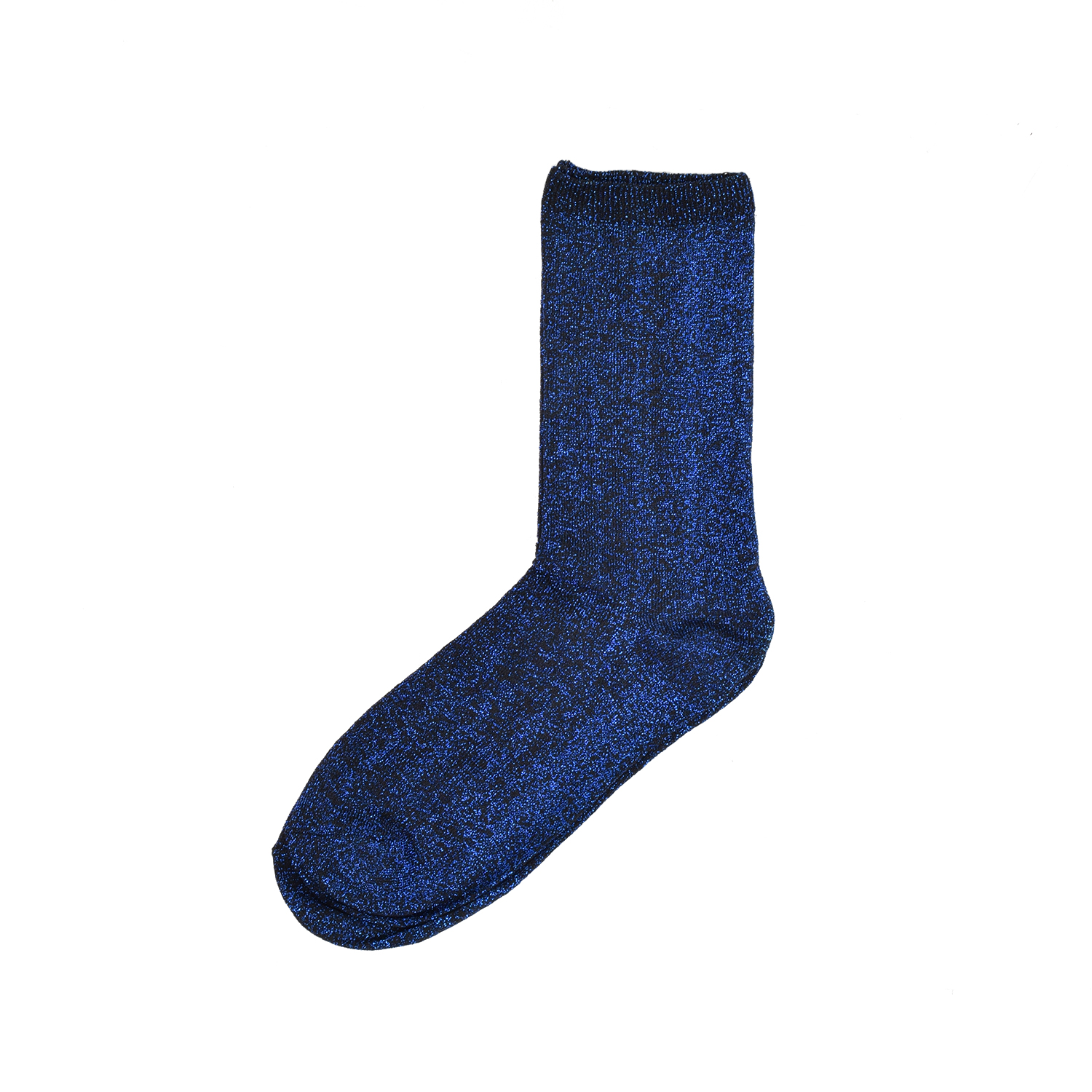 La Garçonne Accessoires Glam Glitzer Socken Dark Blue