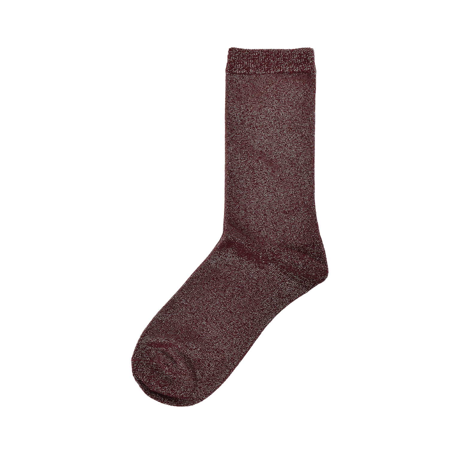 La Garçonne Accessoires Shiny Glitzer Socken in Bordeauxrot von La Garçonne Accessoires Seite