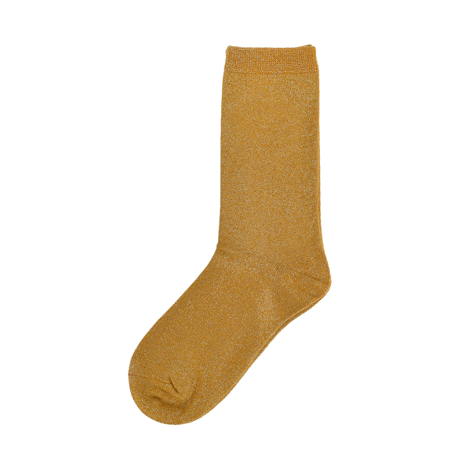 La Garçonne Accessoires Shiny Glitzer Socken Yellow