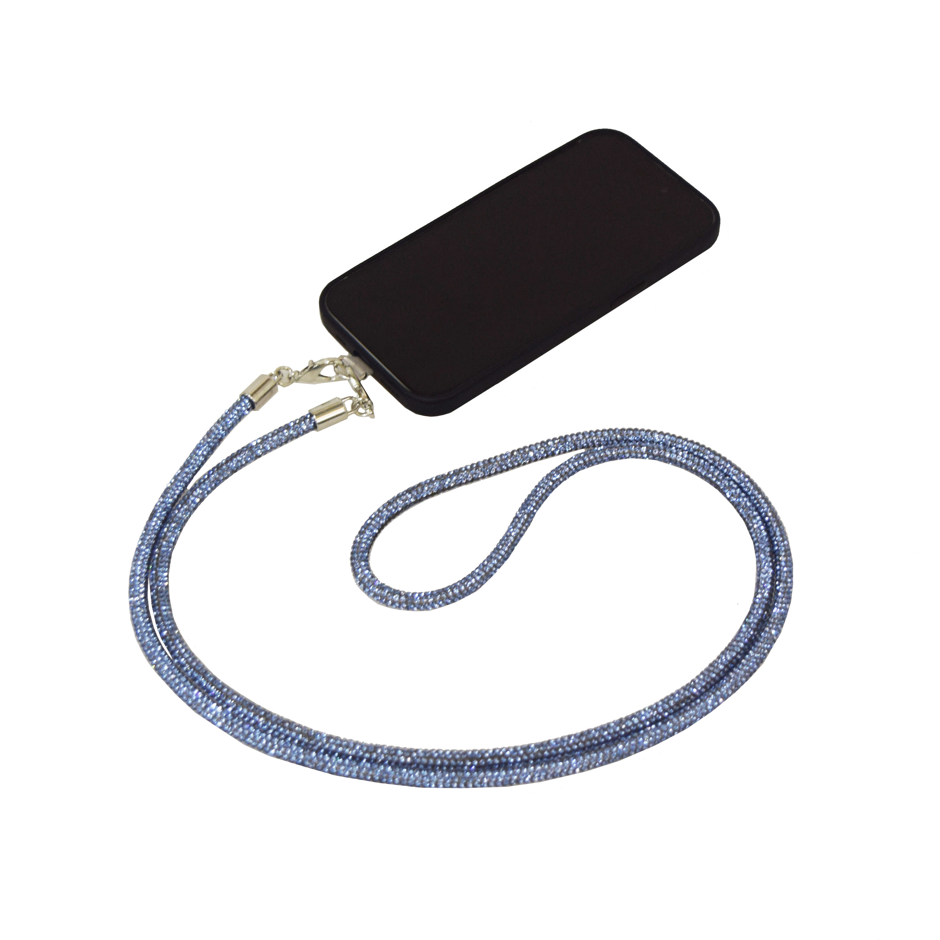 La Garçonne Accessoires Glitzer Handykette Sky Blue
