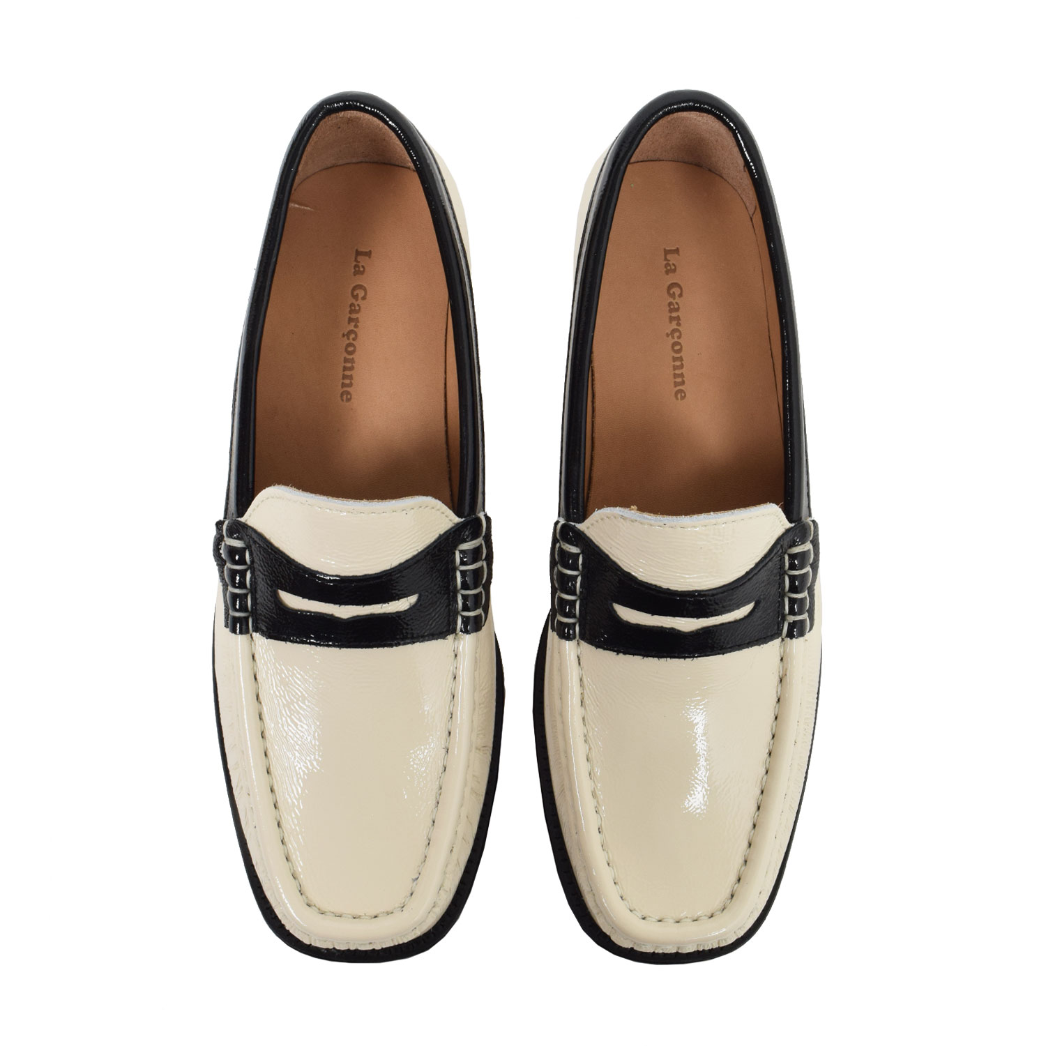 La Garçonne Gloria Loafer Beige Black