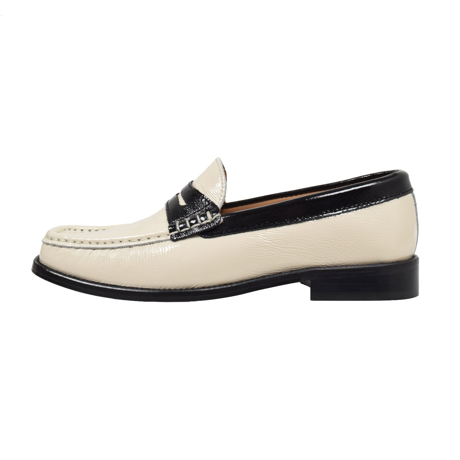 La Garçonne Gloria La Garçonne Loafer Beige Schwarz seite