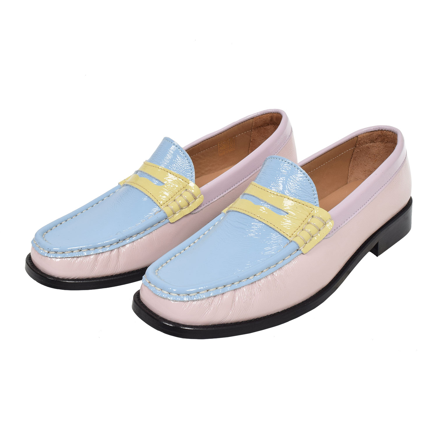 La Garçonne Gloria La Garçonne Loafer Rosa Hellblau Gelb Lila vorne