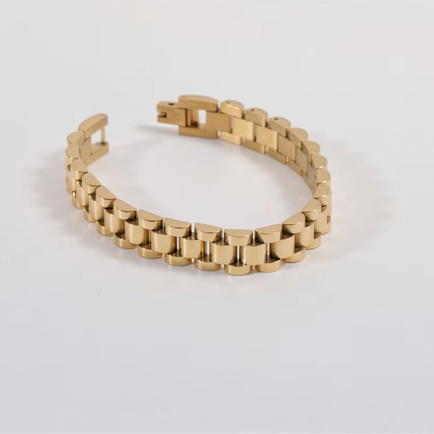 La Garçonne Bijoux Uhrenarmband aus Edelstahl Gold