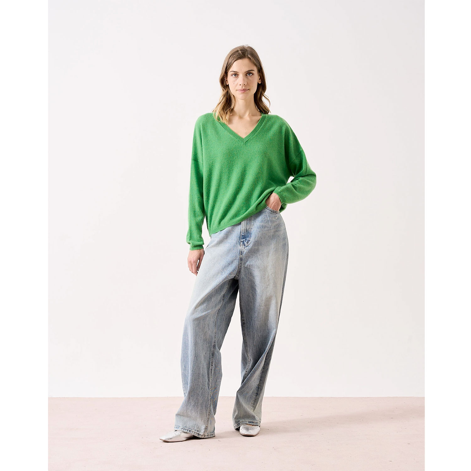 absolut cashmere Alicia Kaschmir-Pullover Grass