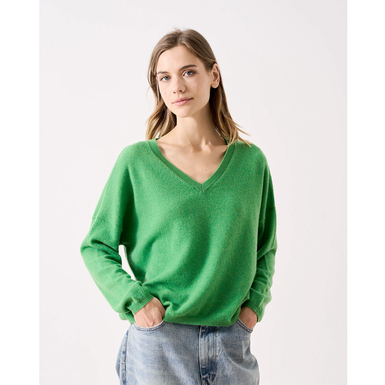 absolut cashmere Alicia Kaschmir-Pullover Grass