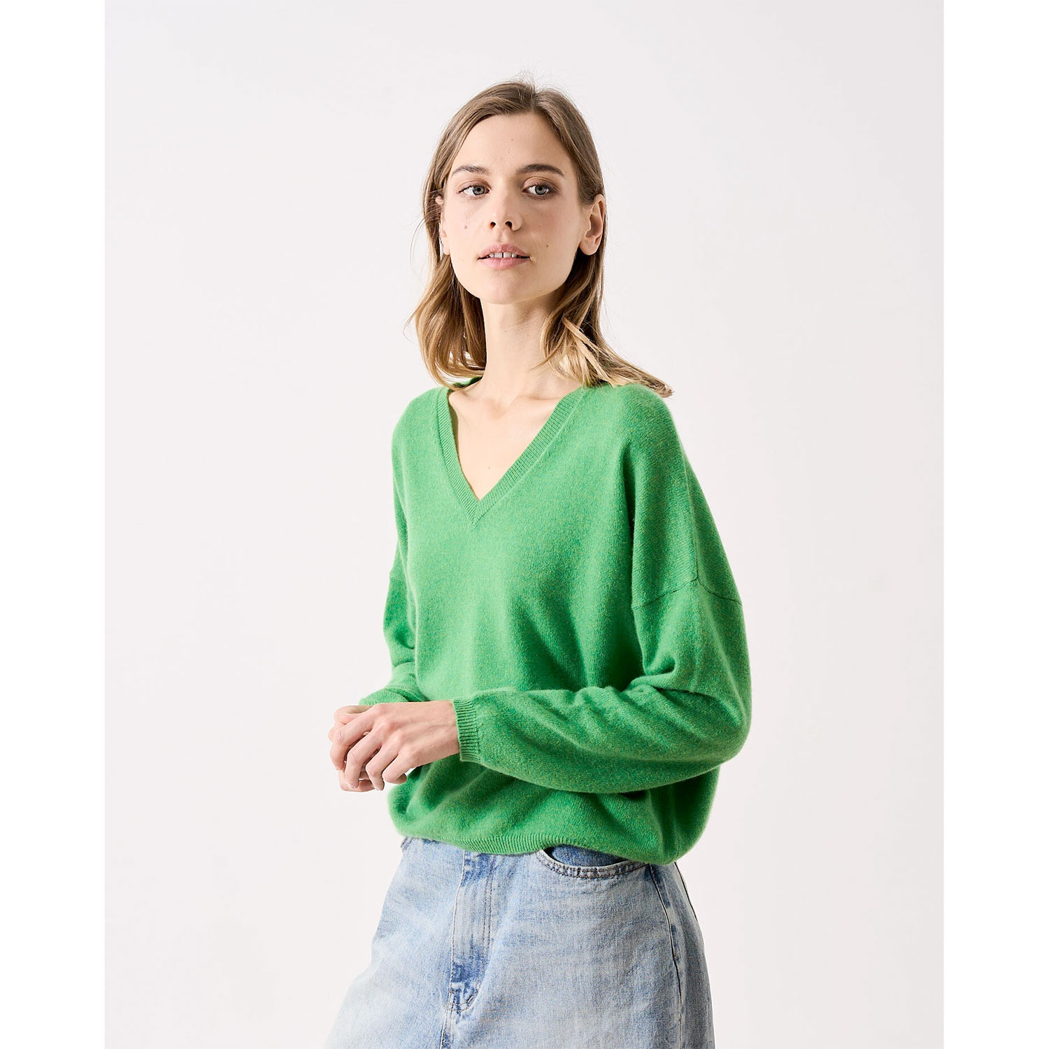absolut cashmere Alicia Kaschmir-Pullover Grass