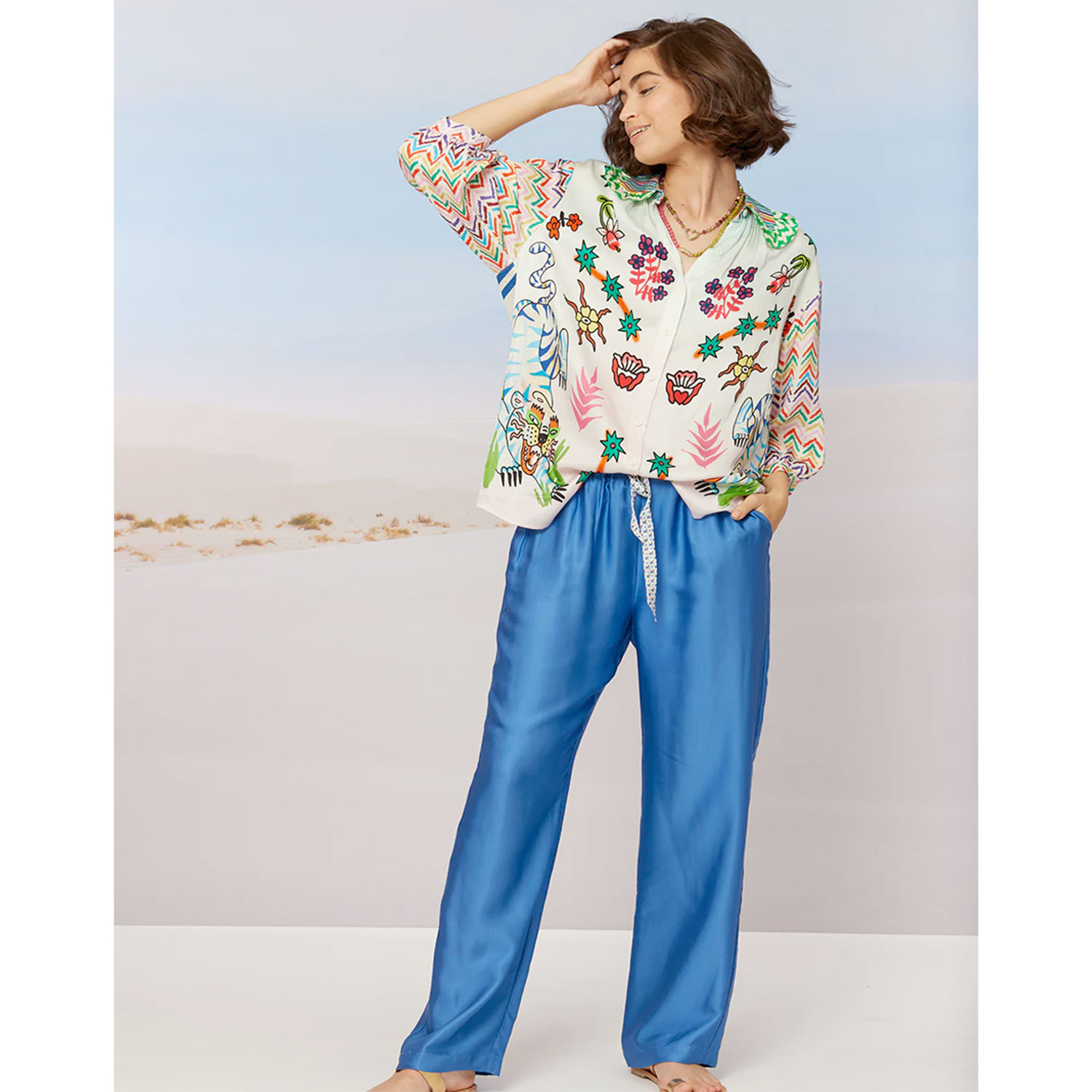 Me369 Harper Bluse Tiger