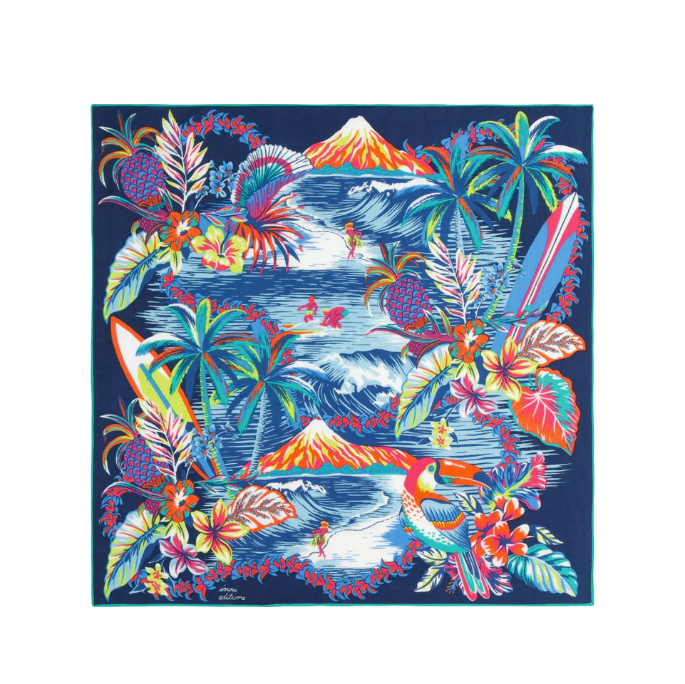 Inoui Editions Hawai Foulard Bleu