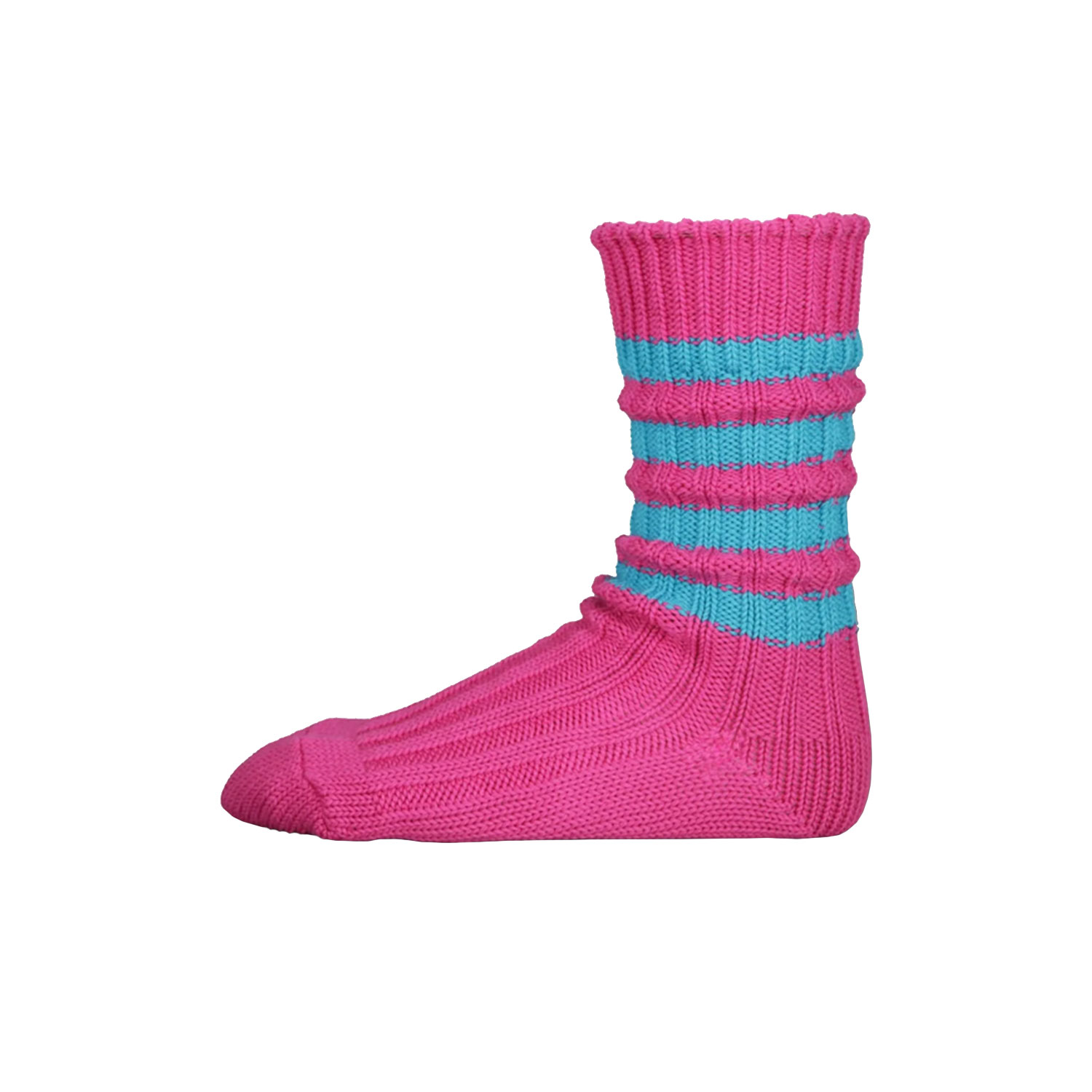 Heavyweight Socken Pink Turquoise