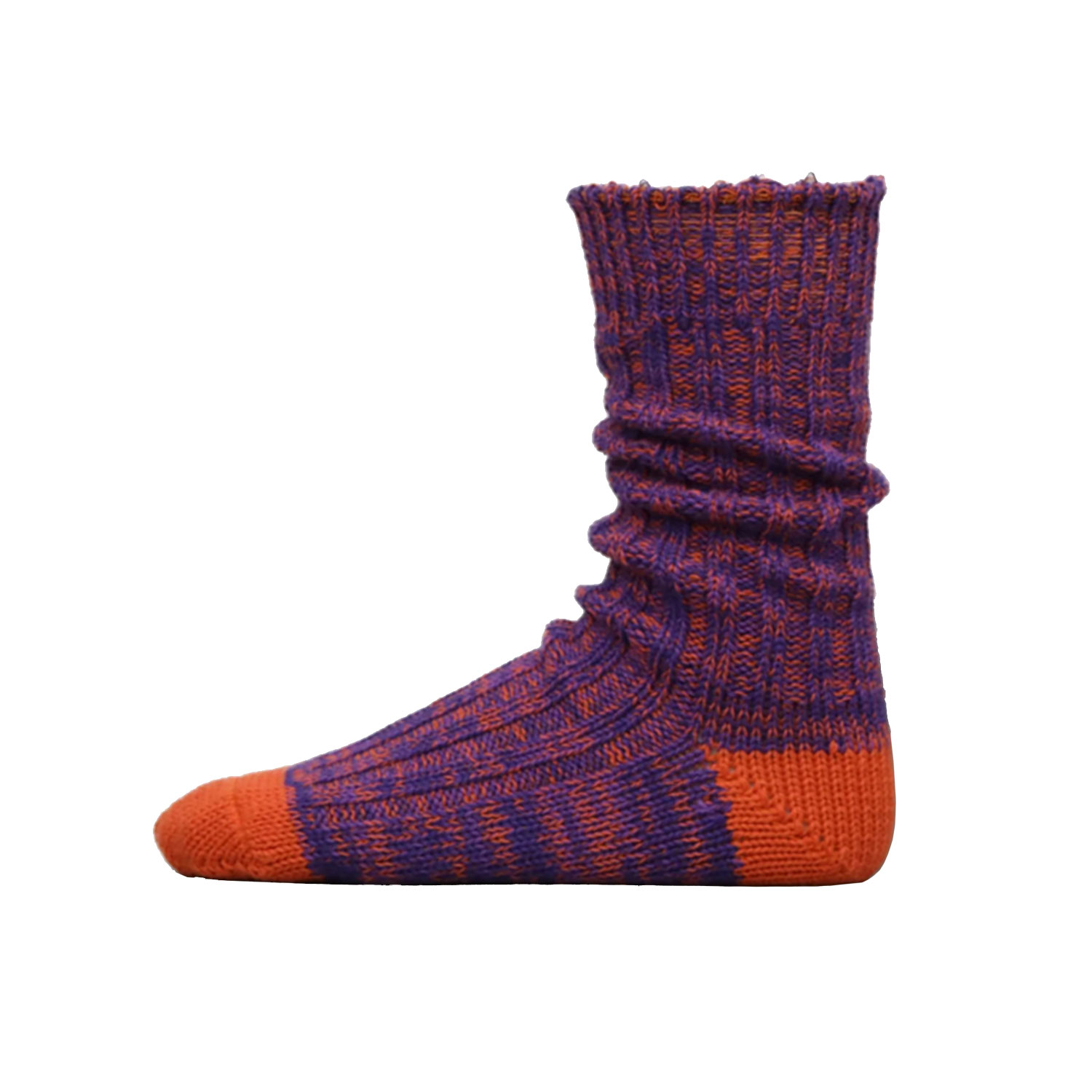 Heavyweight Multicoloured Socken Orange