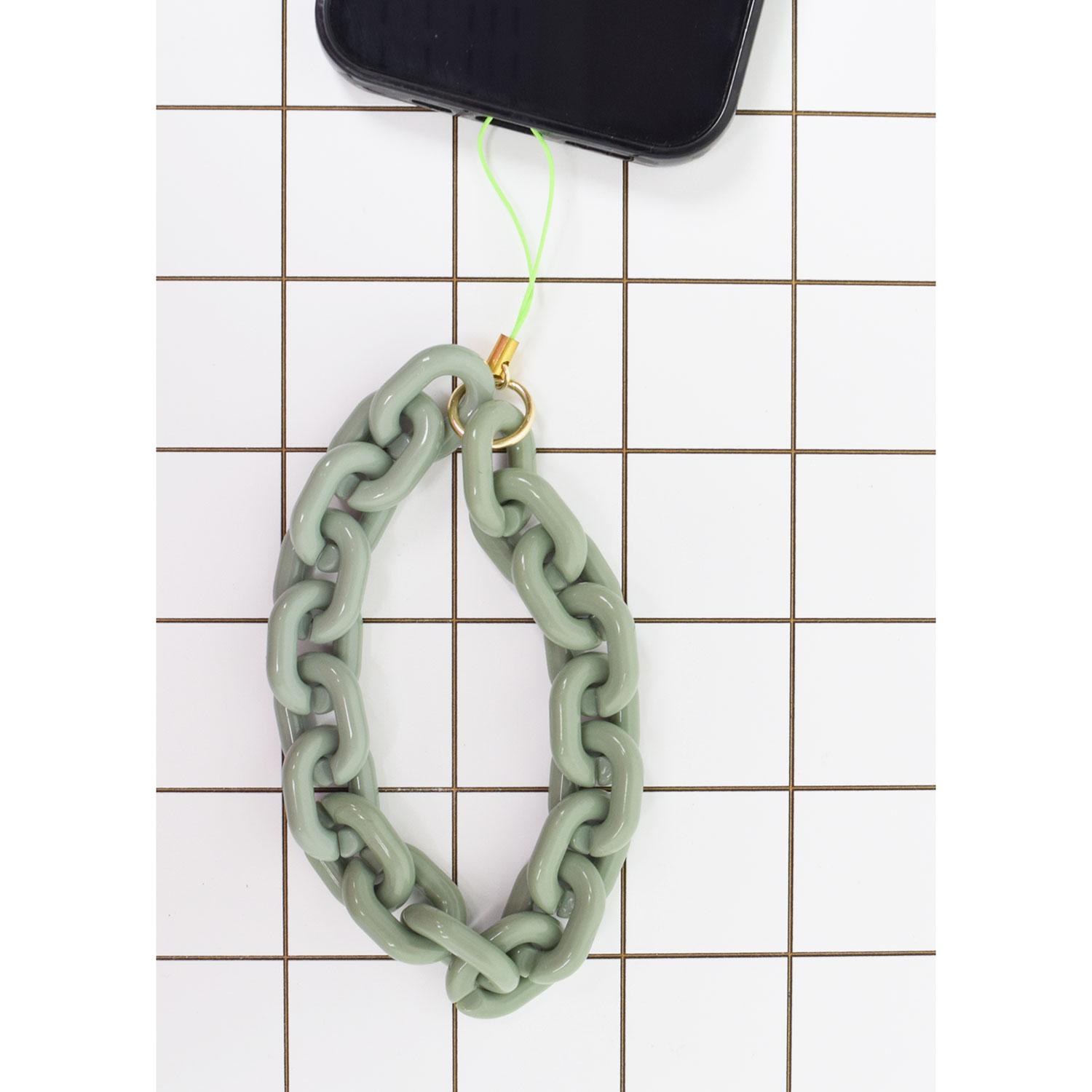 La Garçonne Accessoires Heda La Garçonne Handykette Grün vorne