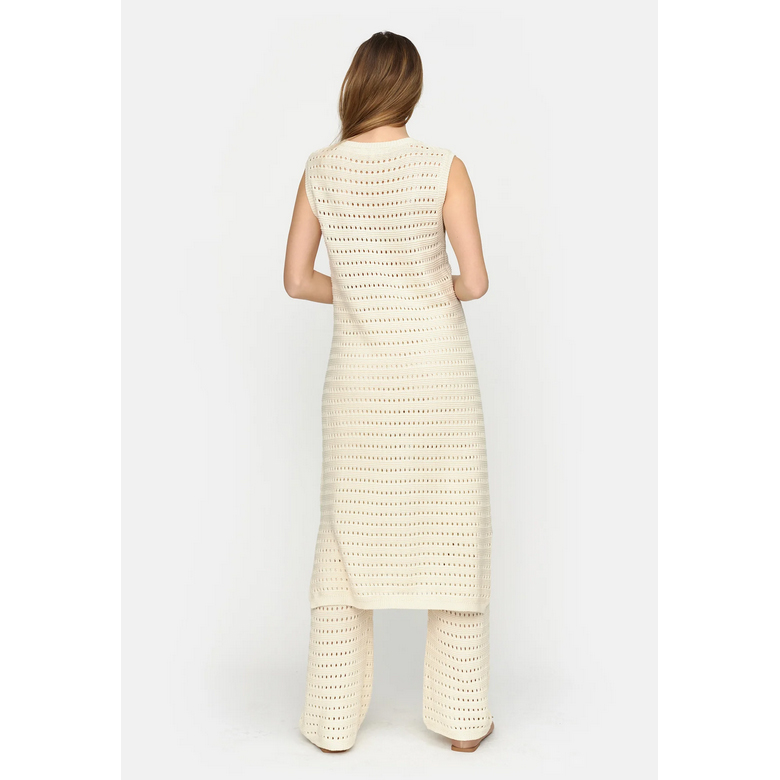 Soft Rebels Hennie Soft Rebels Kleid Ecru Model hinten