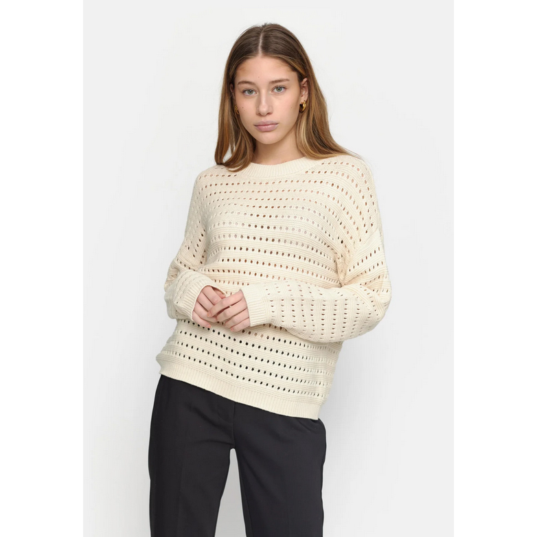Soft Rebels Hennie Maren Pullover Whitecap Gray