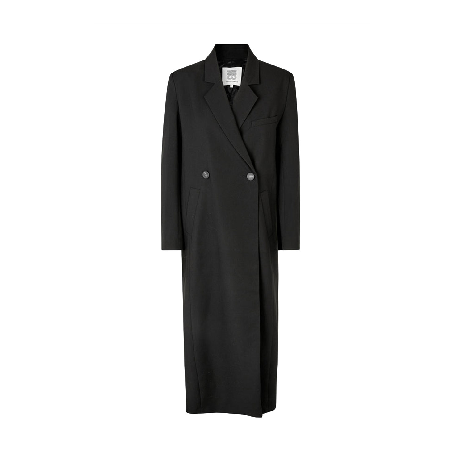 Second Female Herbie Long Blazer in Schwarz von Second Female vorne