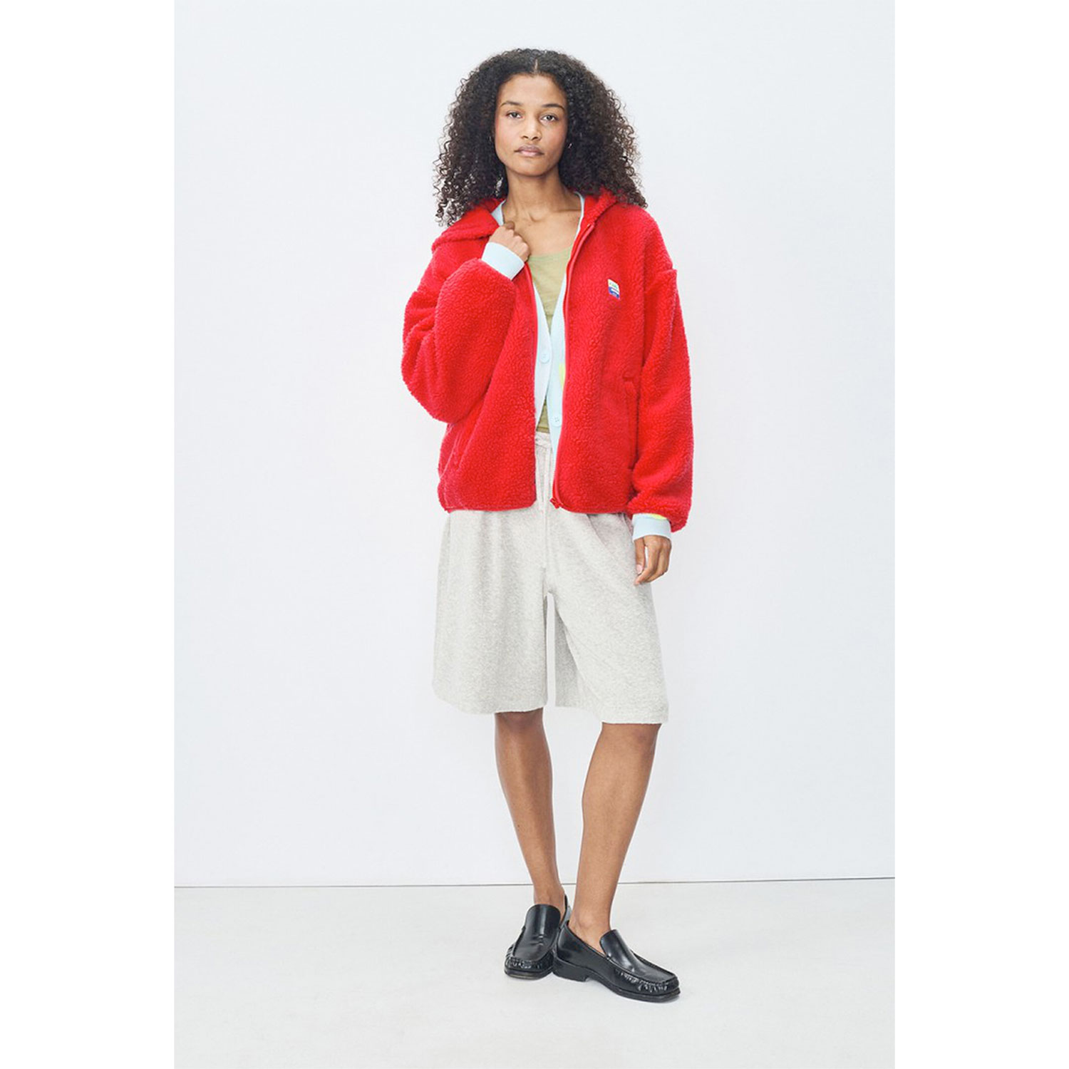American Vintage Hoktown Kaputzen-Fleecejacke Fraise