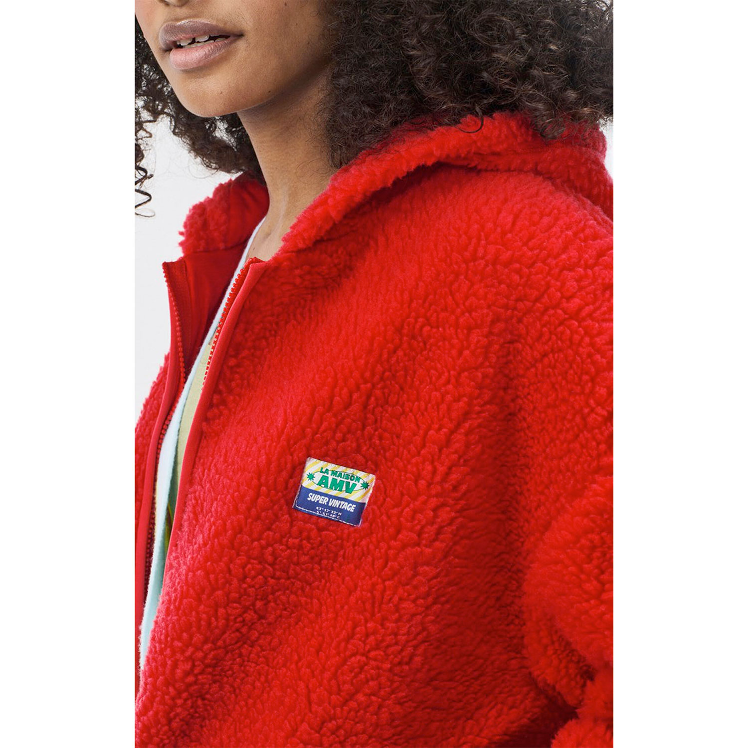 American Vintage Hoktown Kaputzen-Fleecejacke Fraise