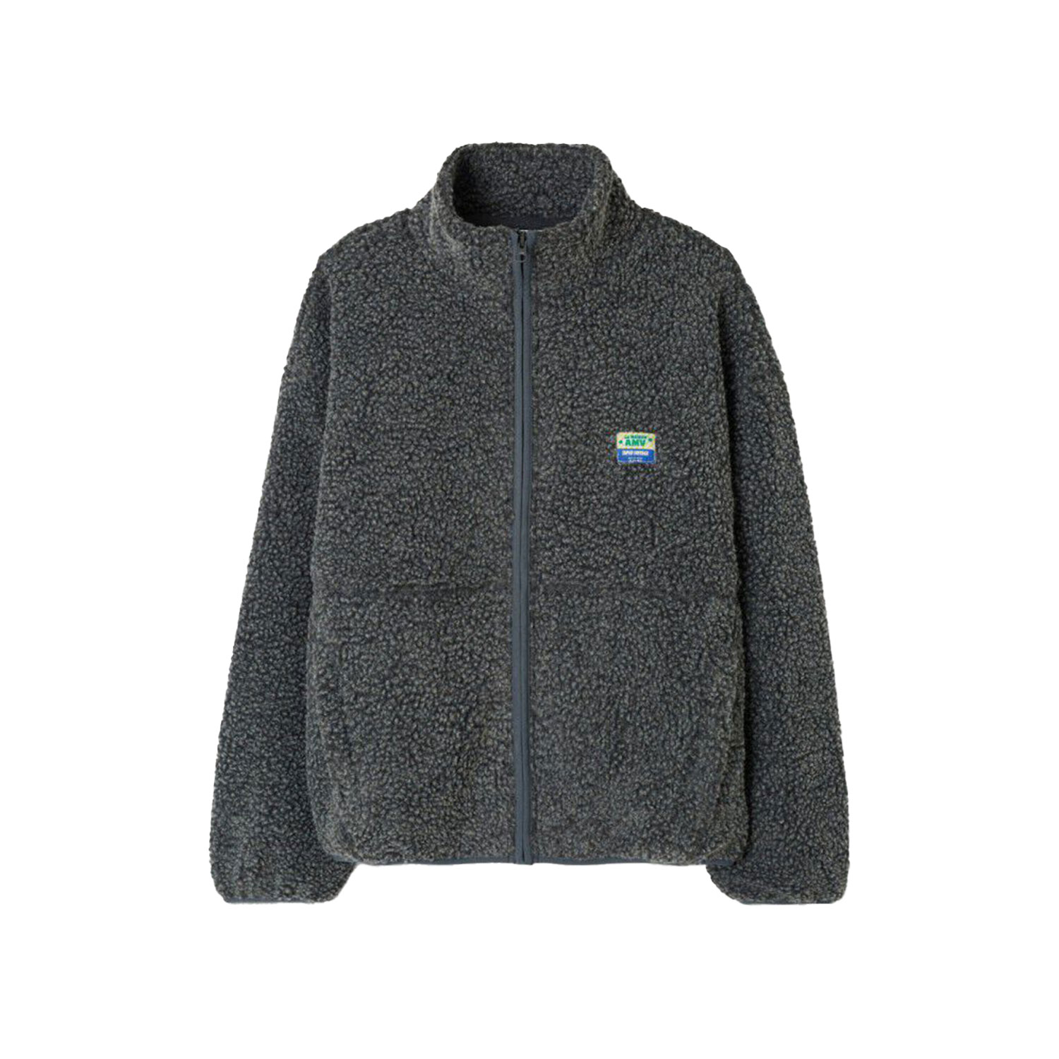 American Vintage Hoktown American Vintage Fleecejacke Dunkelgrau meliert