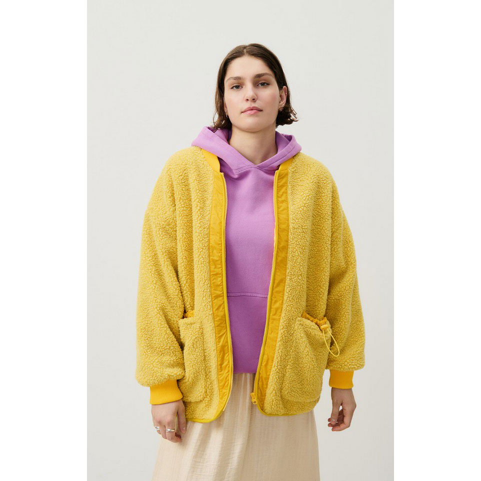 American Vintage Hoktown Fleecejacke Citrine Melange