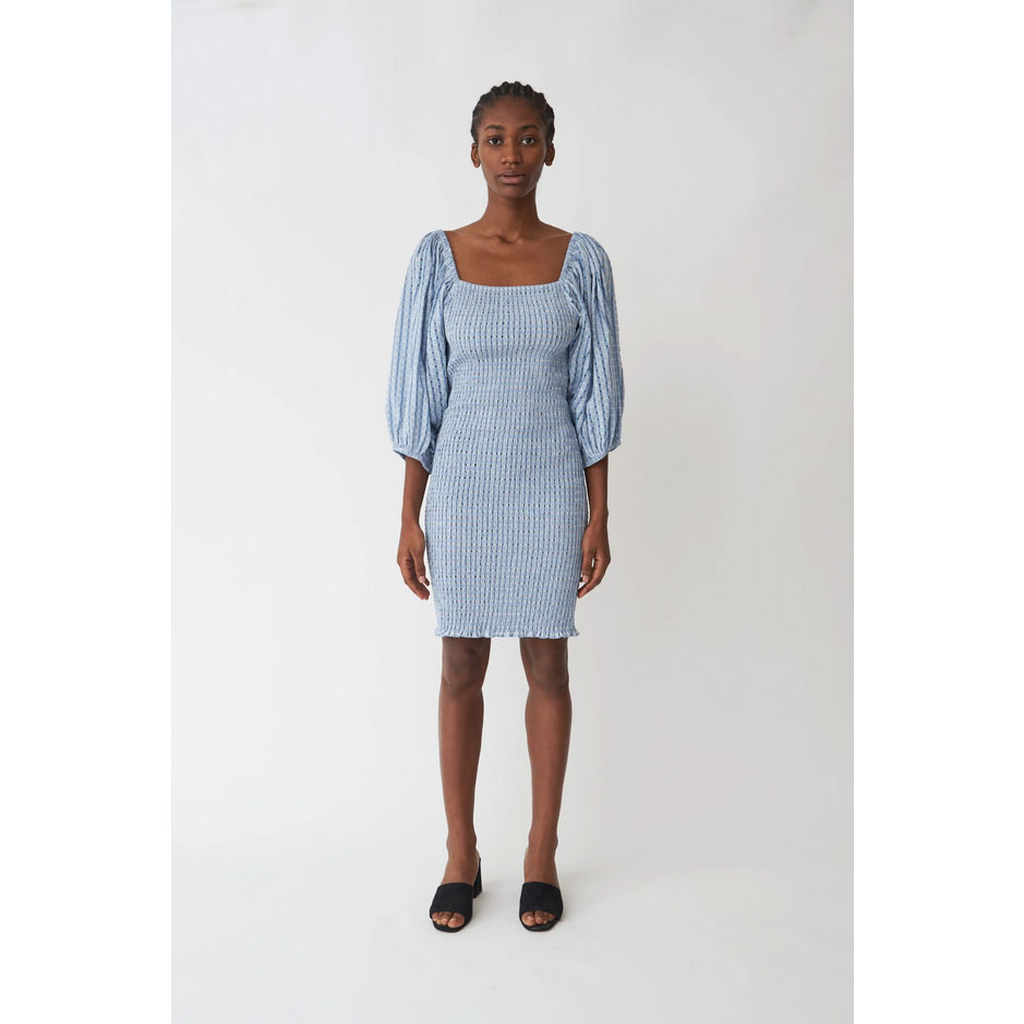 Stella Nova Ibi Stella Nova Kleid blau Model vorne