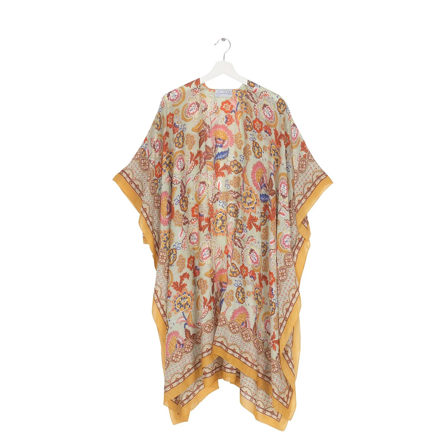 One Hundred Stars Throwover Indian Flower Taupe