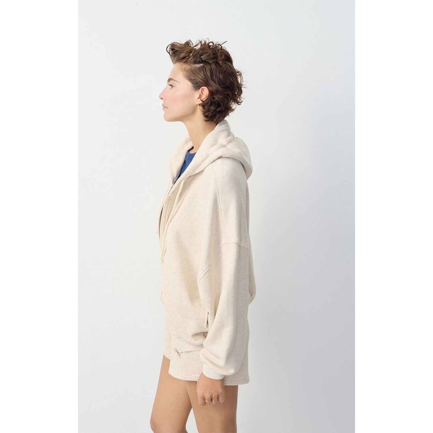 American Vintage Itonay Kaputzenpullover Ecru Chine