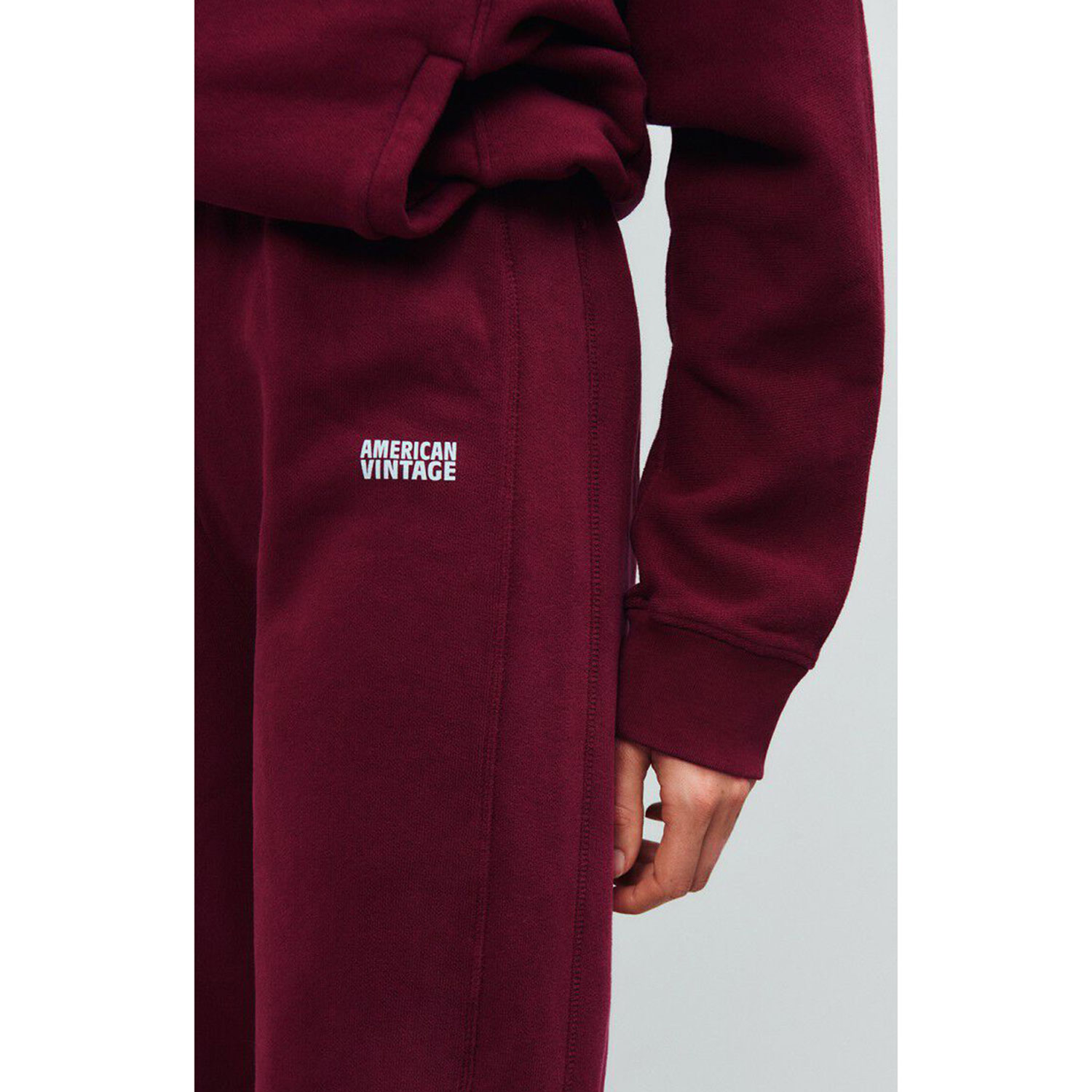 American Vintage Izubird Jogginghose Vintage Burgundy