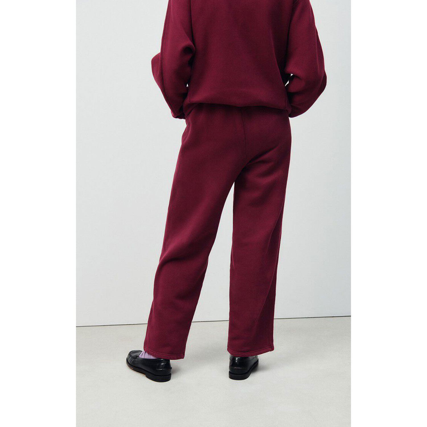 American Vintage Izubird American Vintage Jogginghose Bordeauxrot Model hinten