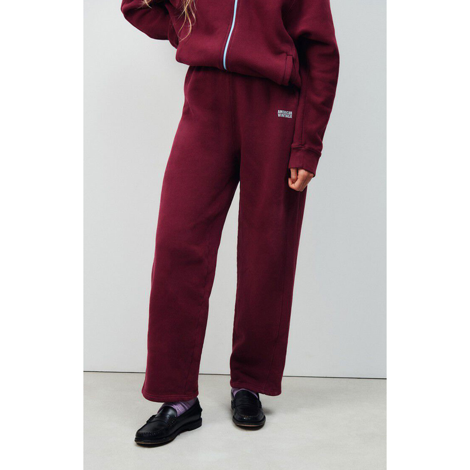 American Vintage Izubird Jogginghose Vintage Burgundy