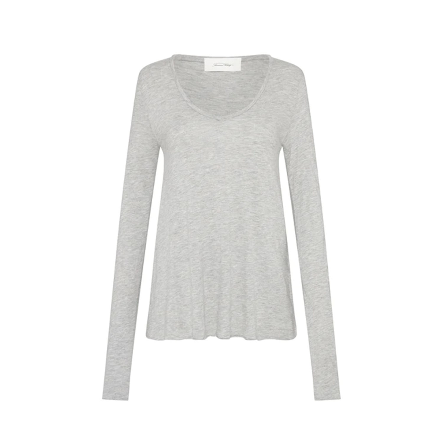 American Vintage Jacksonville Langarmshirt Heather Grey