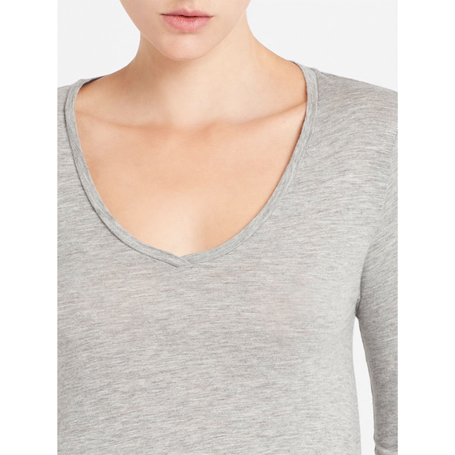 American Vintage Jacksonville Langarmshirt Heather Grey