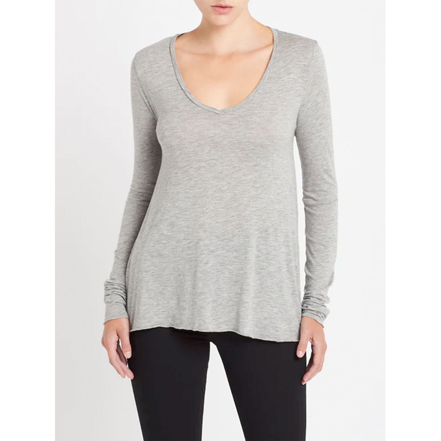 American Vintage Jacksonville Langarmshirt Heather Grey