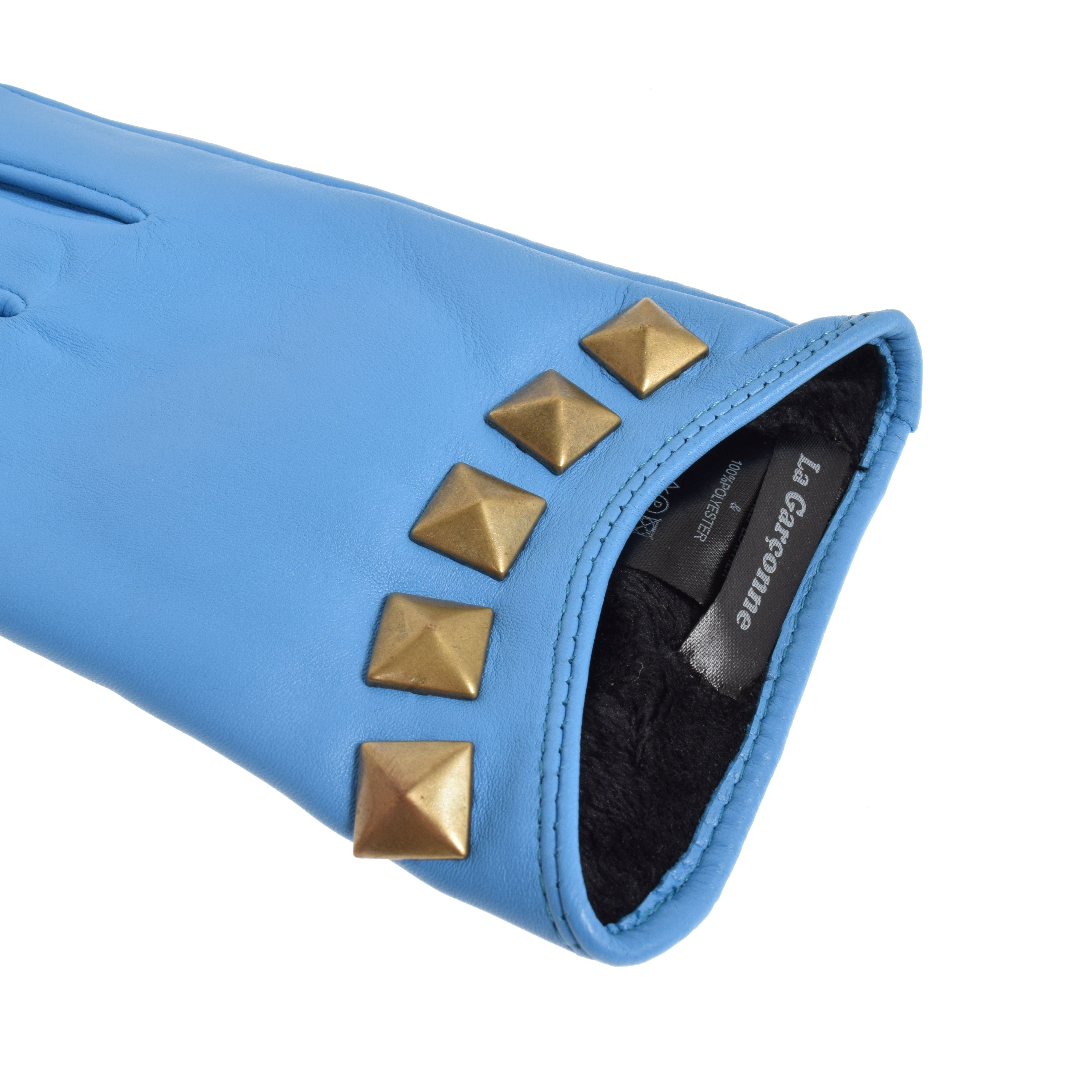 La Garçonne Accessoires Jacky La Garçonne Handschuhe hellblau Detail