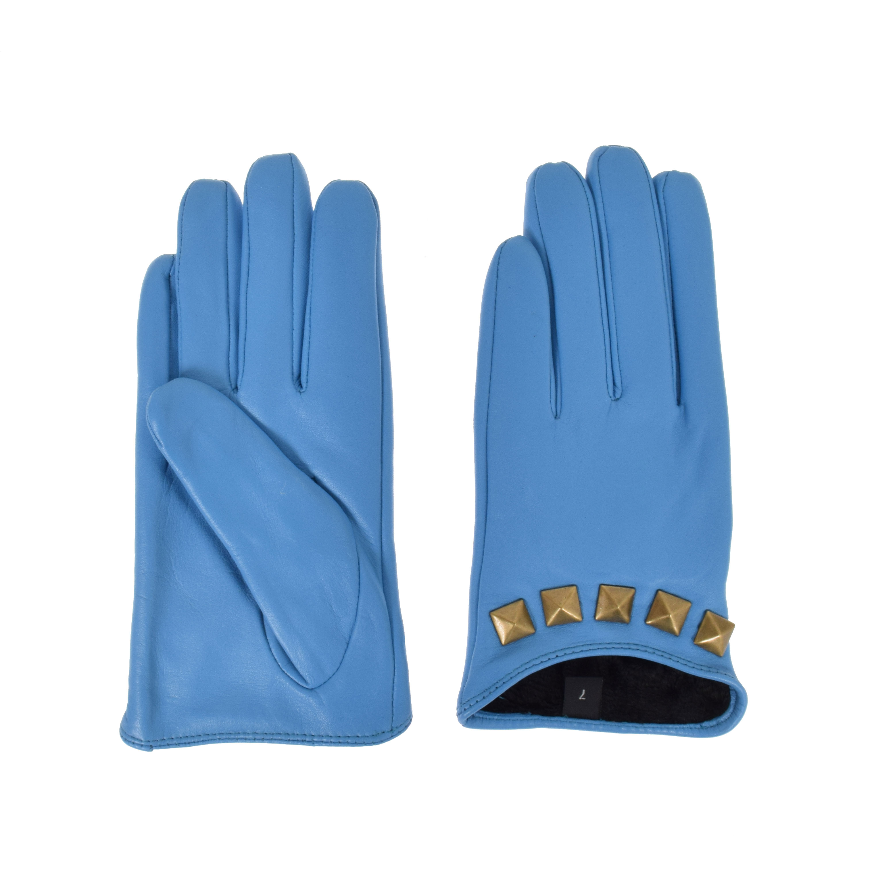 La Garçonne Accessoires Jacky La Garçonne Handschuhe hellblau vorne hinten