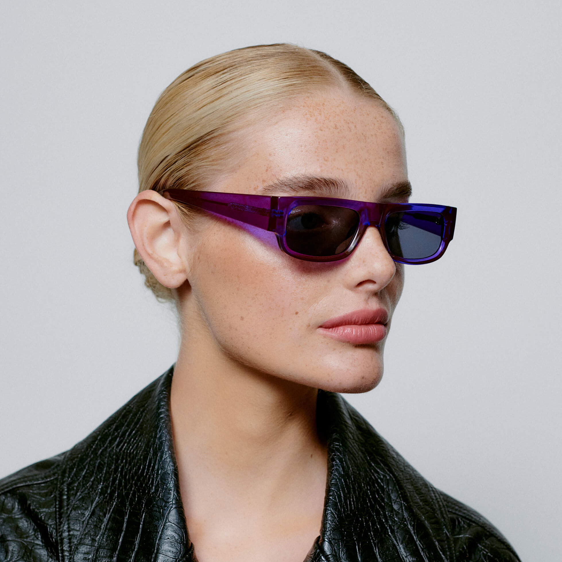 A.Kjaerbede Jean Sonnenbrille Purple Transparent