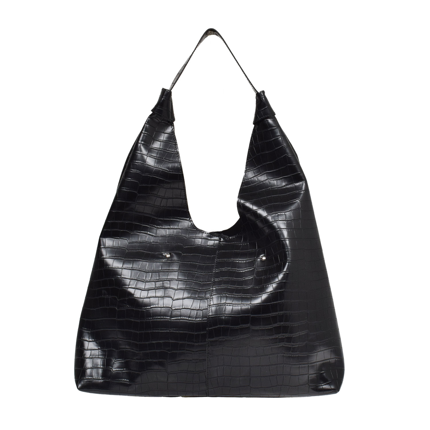 La Garçonne Accessoires Jolie Tasche Vegan Kroko Negro