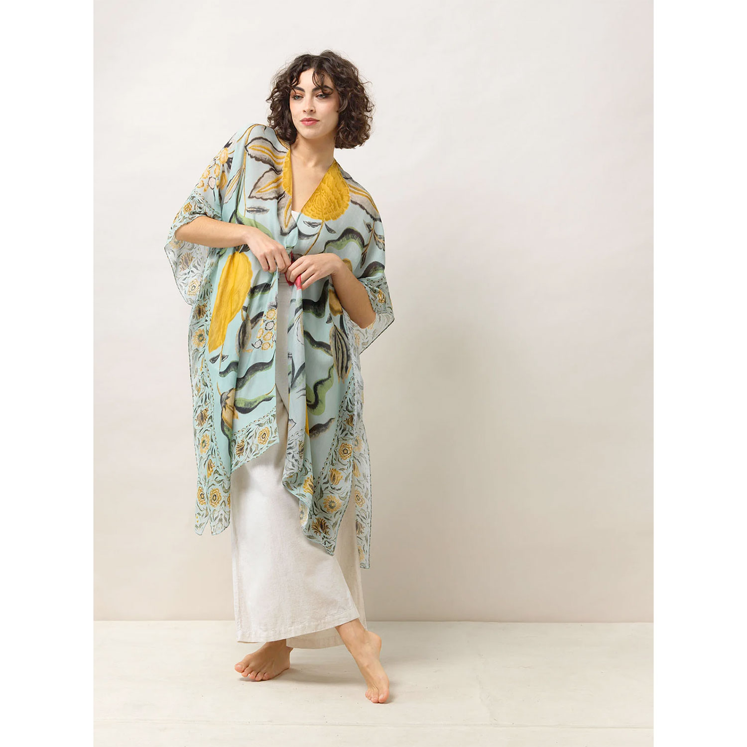 One Hundred Stars Throwover Joy Aqua