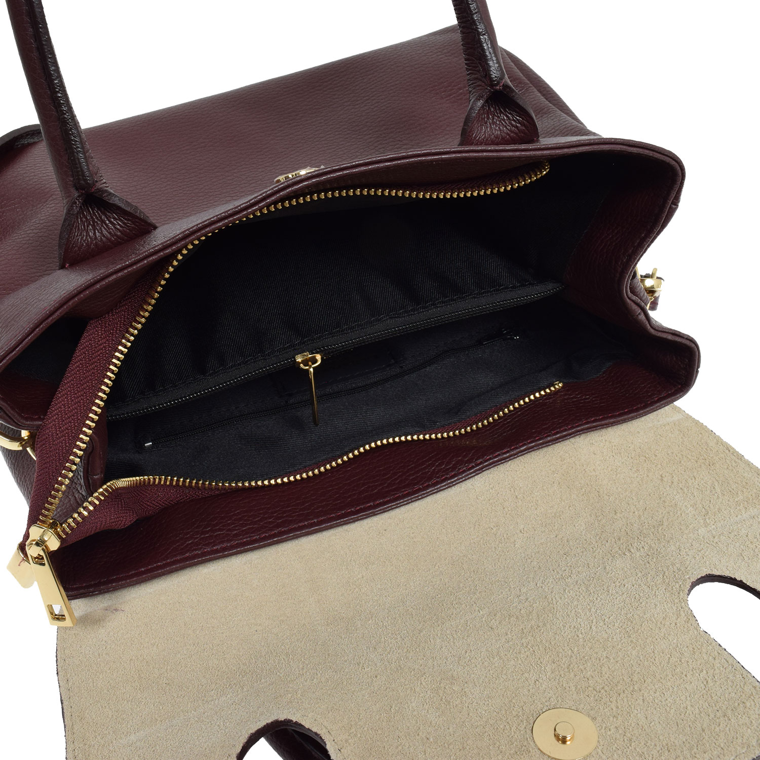 La Garçonne Accessoires Julienne Tasche in Bordeaux von La Garçonne Accessoires Detail