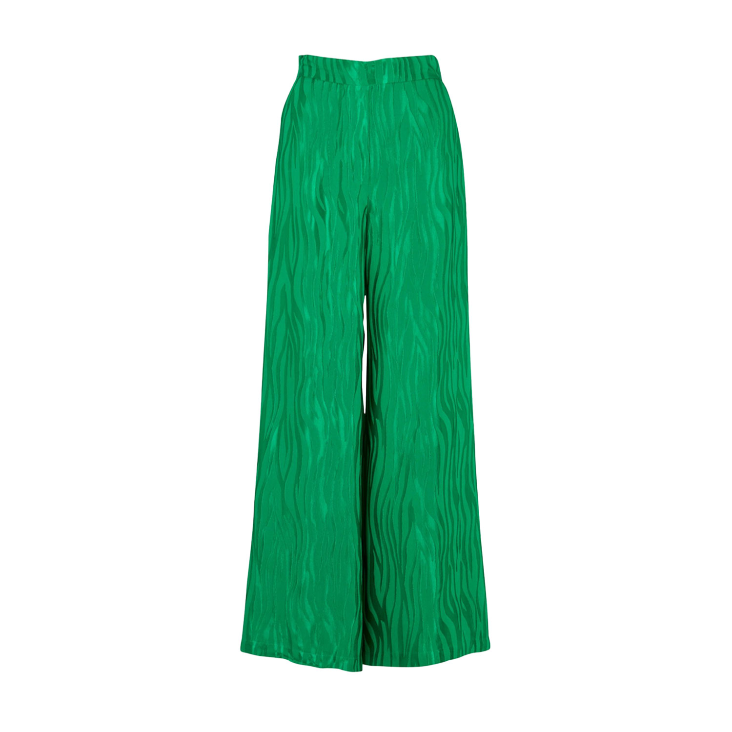 Suncoo Jumbo Hose mit weiten Beinen mit Jacquardmuster in Grün von Suncoo. Vorne