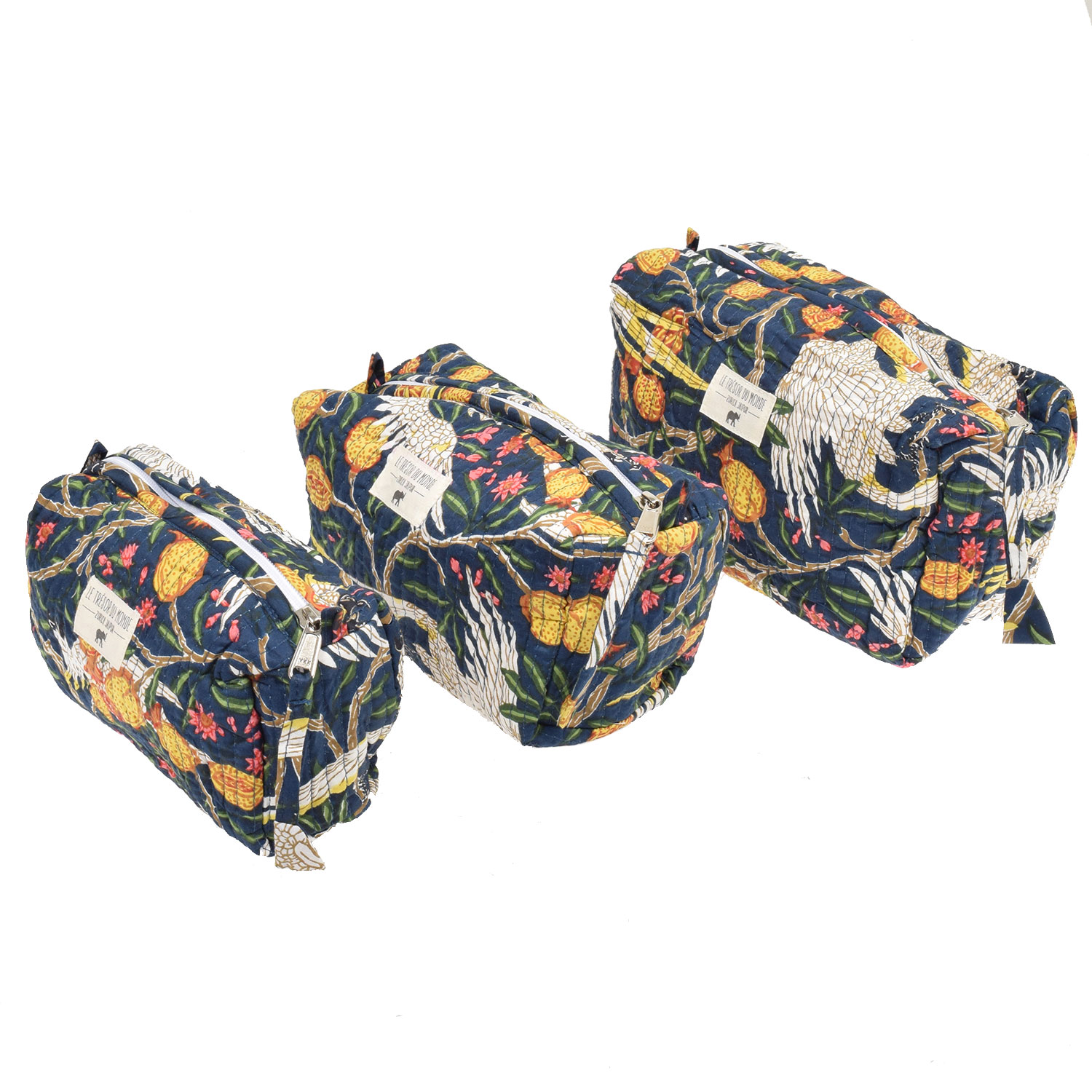 Le Trésor Du Monde Kakadu Large Necessaire Dunkelblau