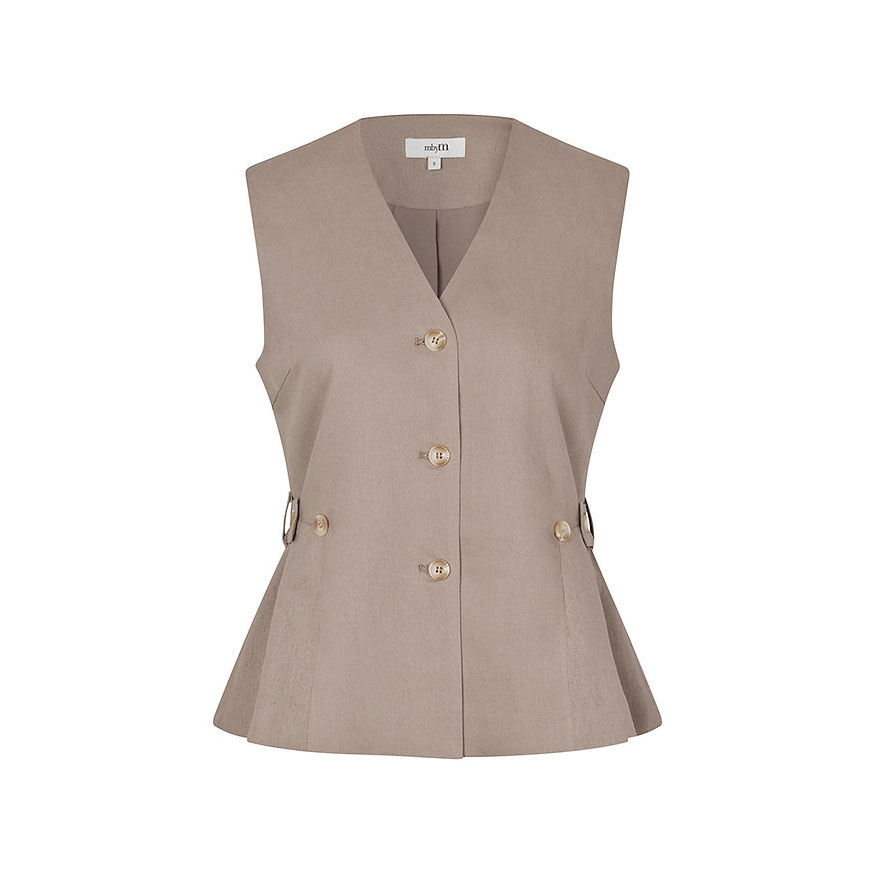 mbyM Kalenna Weste Mbym Beige Vorne