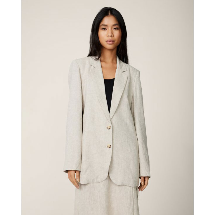 MSCH Copenhagen Karima Ginia MSCH Copenhagen Blazer Beige Model vorne