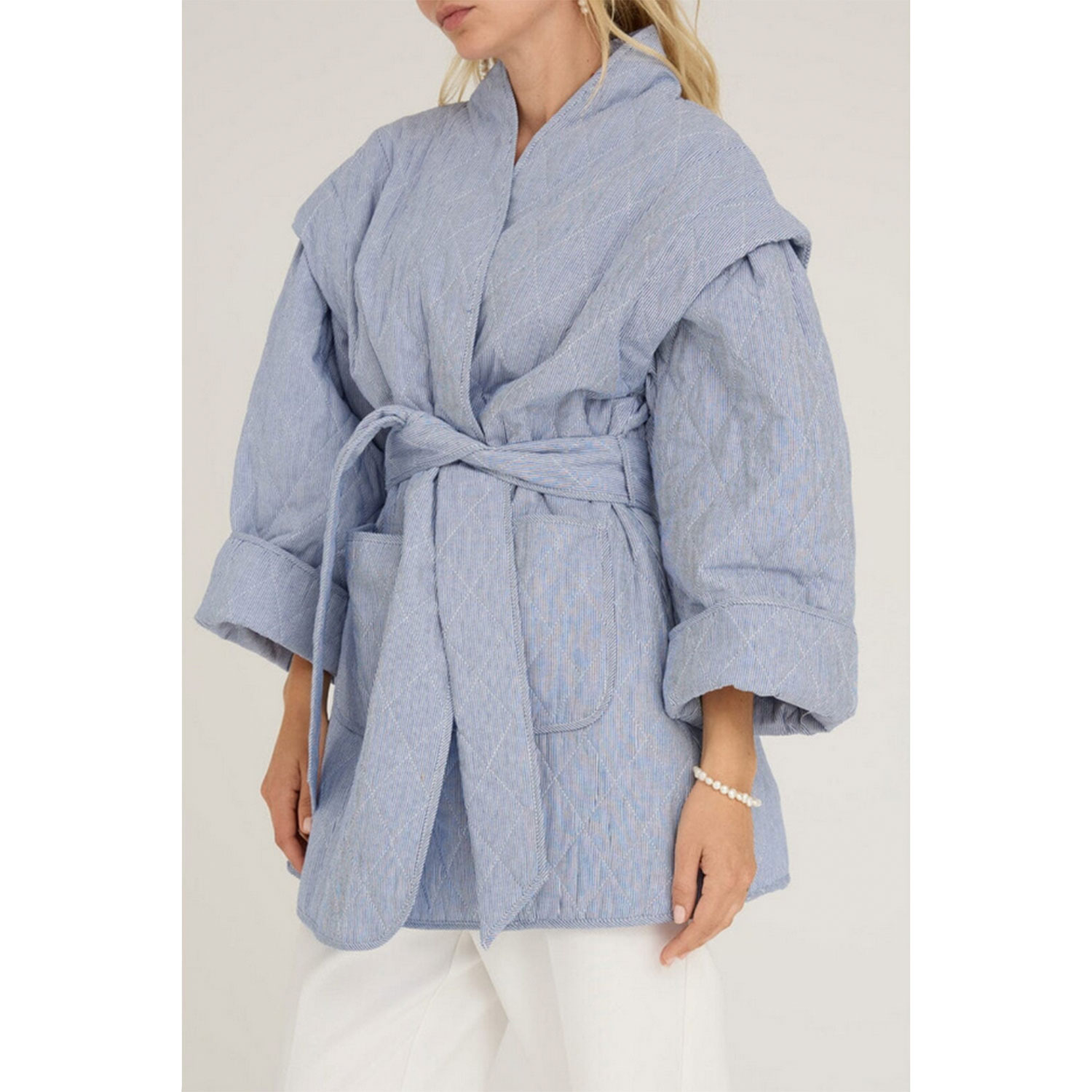 A-View Katie Quilt Jacke Navy White