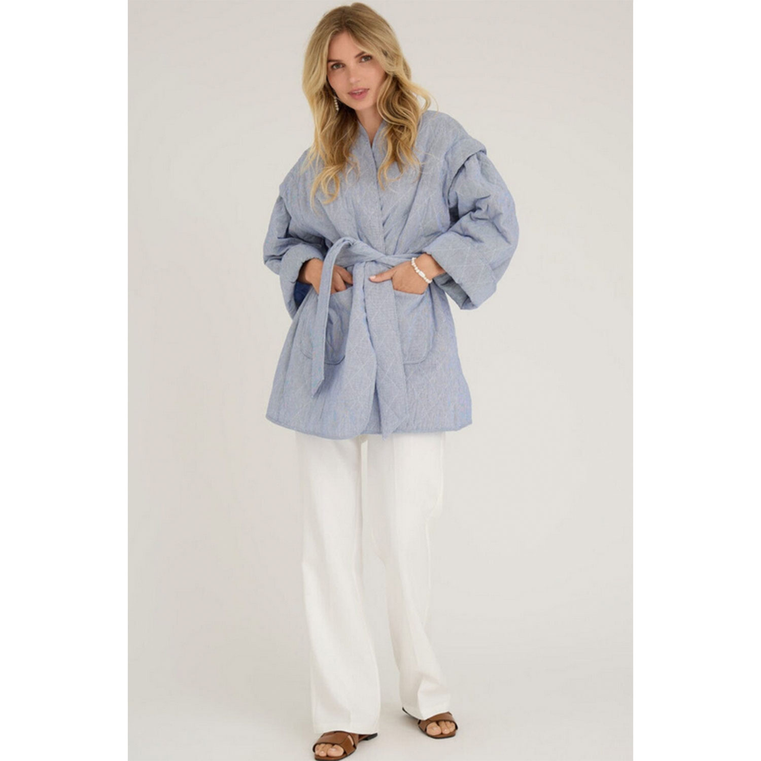 A-View Katie Quilt Jacke Navy White