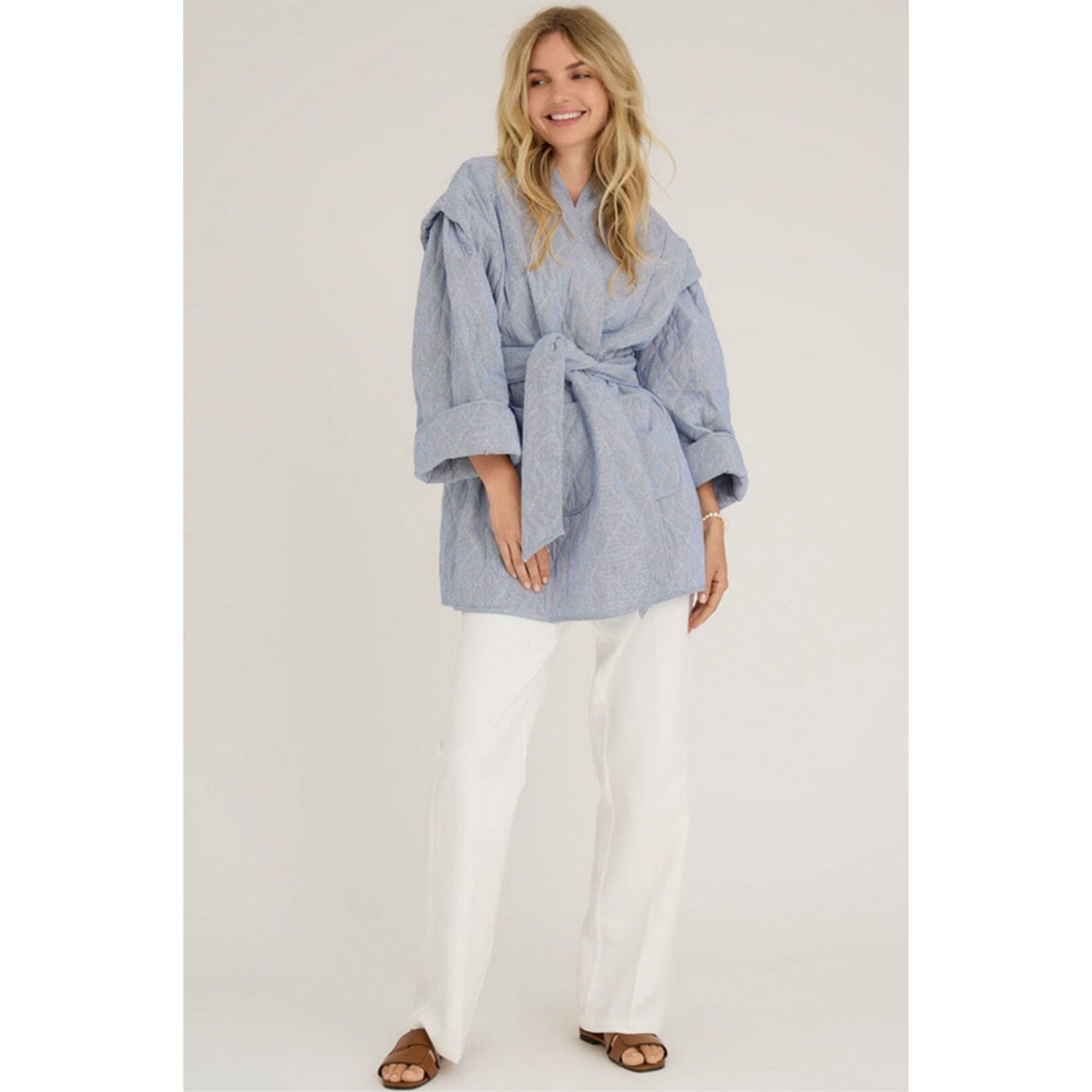 A-View Katie Quilt Jacke Navy White