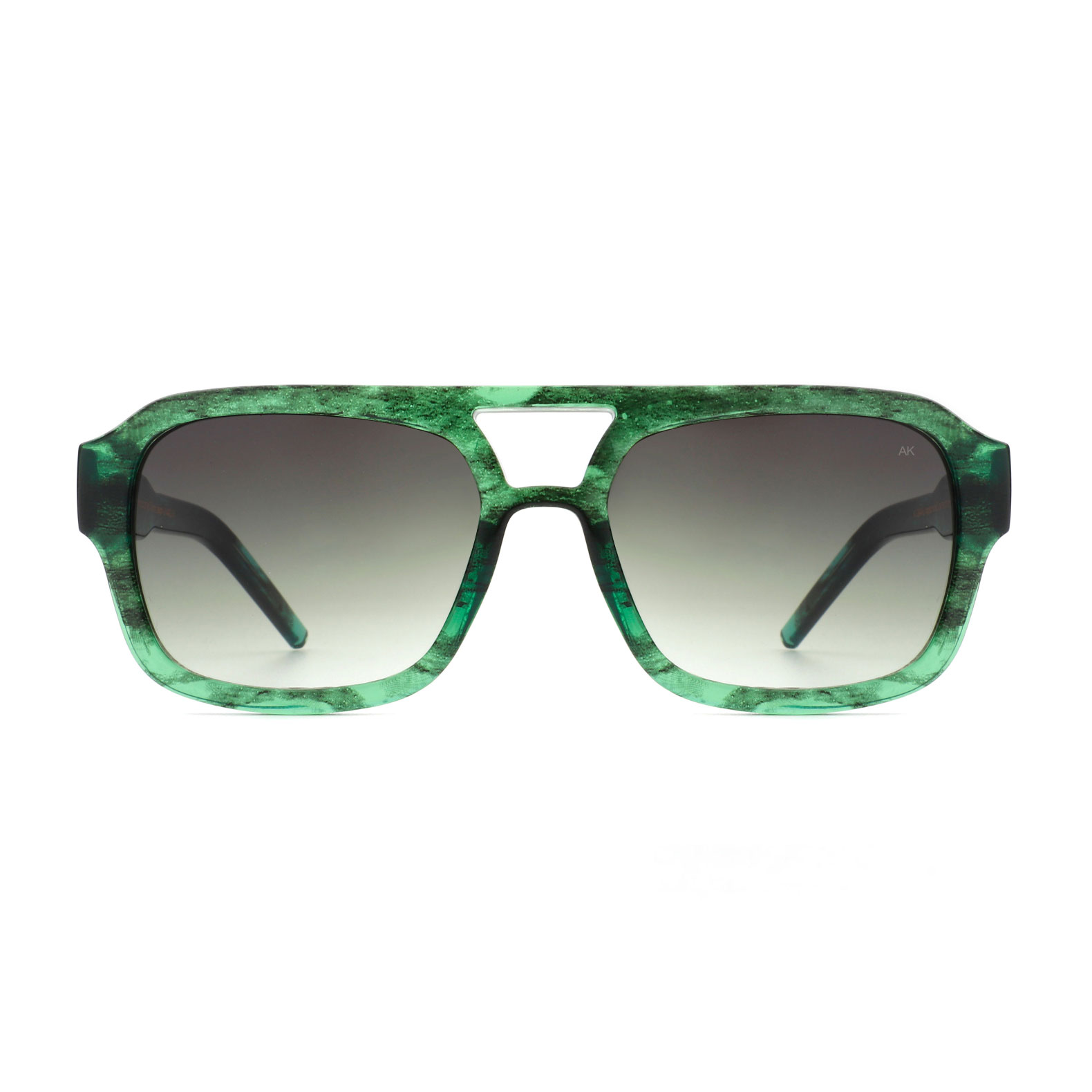 A.Kjaerbede Kaya Sonnenbrille Green Marble Transparent