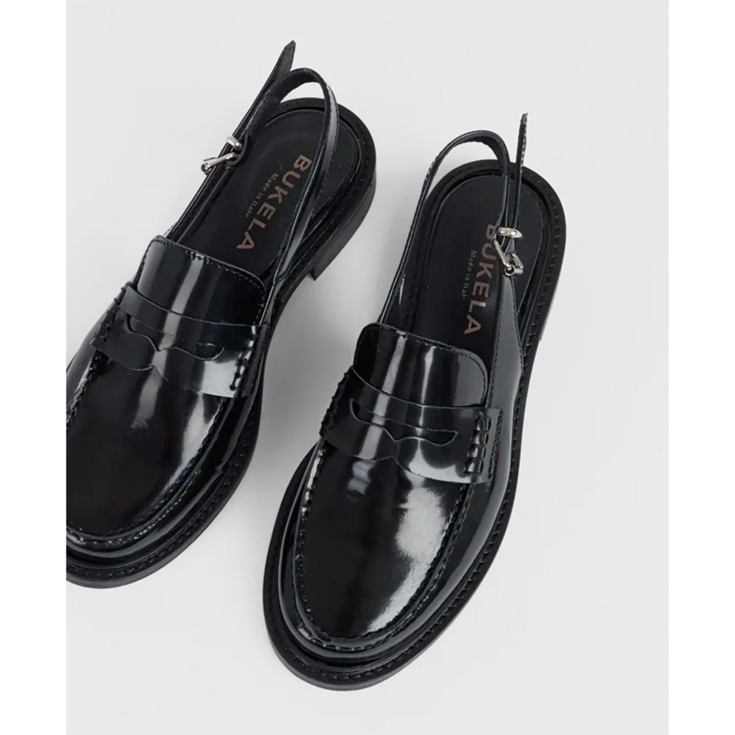 Bukela Kevin Slingback Loafer Black