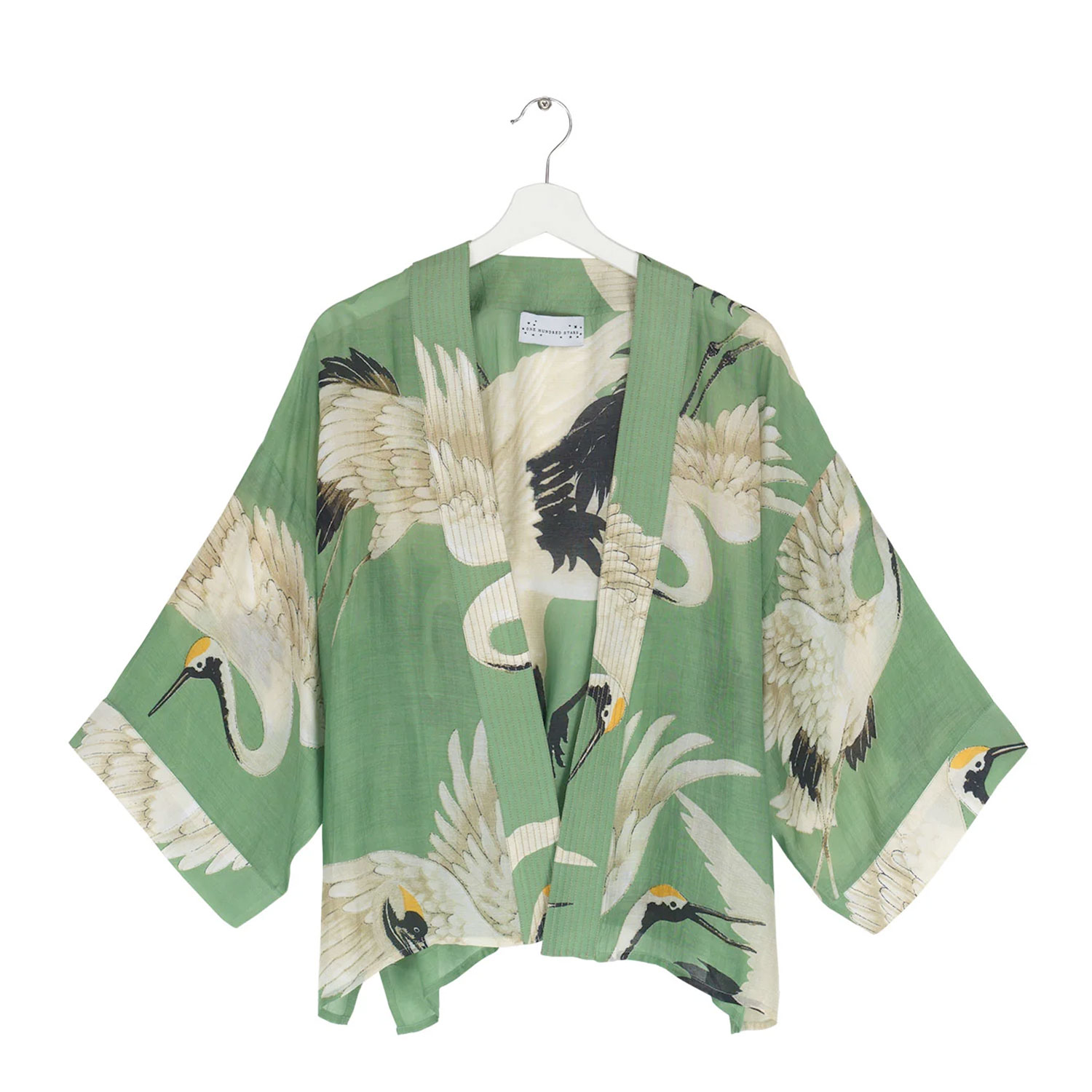 One Hundred Stars Kimono Stork Pea Green
